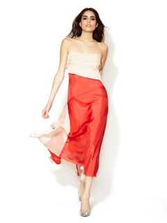 Silk Chiffon Colorblock Slip Dress by Rachel Roy