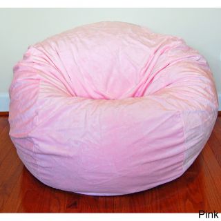 Ahh Products Cuddle Soft Minky 36 inch Washable Bean Bag Chair Pink Size Large