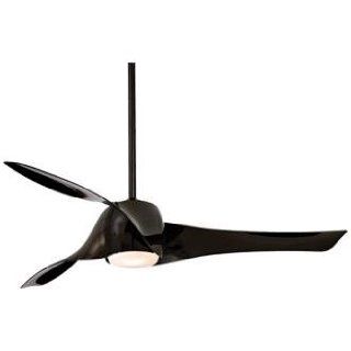 58" Artemis High Gloss Black Ceiling Fan    