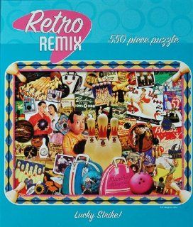 Retro REMIX 550 Piece Jigsaw Puzzle   Lucky Strike Toys & Games