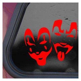 Insane Clown Posse ICP Faces Red Decal Sticker Die cut Red Decal Sticker Automotive