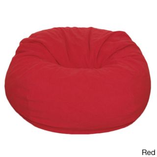 Ahh Products Anti pill 36 inch Wide Fleece Washable Bean Bag Chair Red Size Large