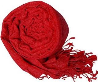 Soft & Light Pure Pashmina Shawls Red Fashion Scarves