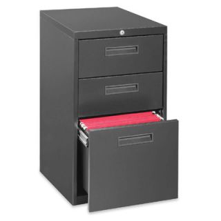 Lorell 3 Drawer Box/Box/File Mobile Pedestal Files LLR67737 Finish Charcoal 
