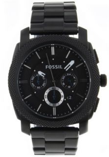 Fossil FS4552  Watches,Mens Machine Black Dial Black Stainless Steel, Casual Fossil Quartz Watches