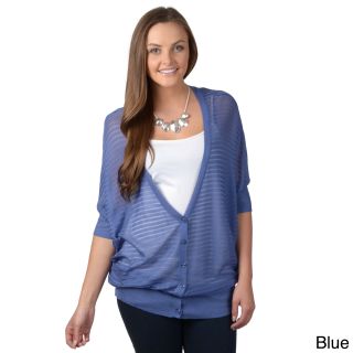 Hailey Jeans Co Hailey Jeans Co. Juniors Button up Dolman Sleeve Cardigan Blue Size S (1  3)
