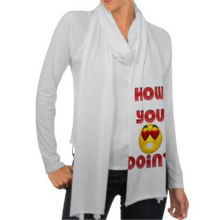 Funny Smiley Face  Love Scarf Wrap