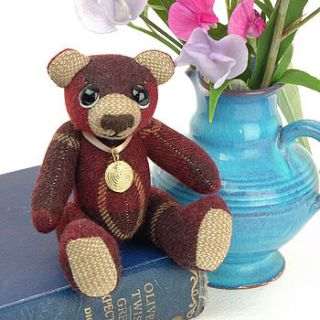 handmade miniature collectible teddy bear by mirjami design