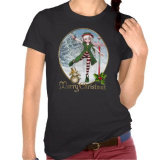 Merry Christmas Sadie Elf Women T Shirt