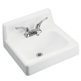 Kohler Hudson 20 X 18 Wall Mount/Concealed Arm Carrier Bathroom Sink