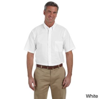 Van Heusen Mens Short sleeve Wrinkle resistant Oxford White Size XXL