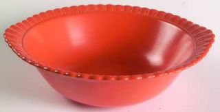 Taylor, Smith & T (TS&T) Vistosa Mango Red 9 Round Vegetable Bowl, Fine China D