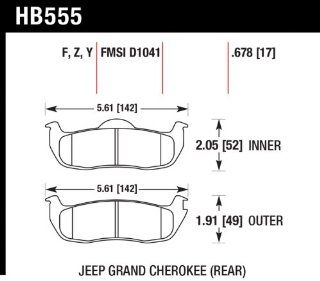 Hawk Performance HB555F.678 HPS Performance Ceramic Brake Pad Automotive