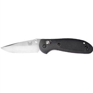 556 Benchmade Pardue Mini Griptilian Manual Folding Knife, Black Handle, Plain Edge Satin Blade  Folding Camping Knives  Sports & Outdoors
