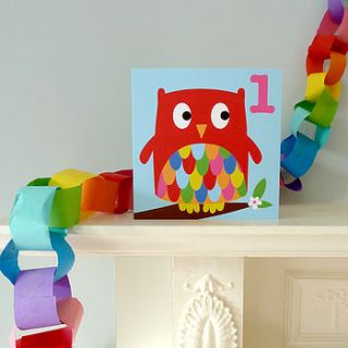 number one animal birthday card by toby tiger