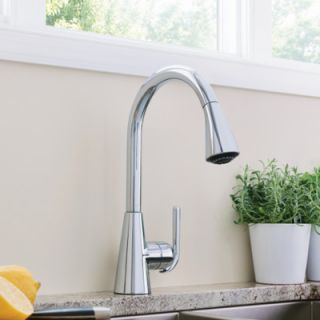 Moen Ascent One Handle Single Hole High Arc Pull Down Kitchen Faucet