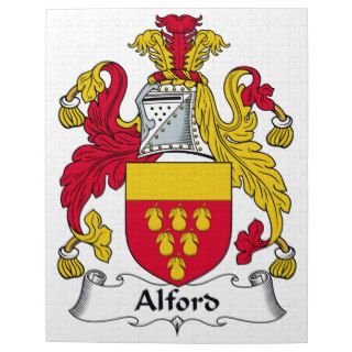 Alford Family Crest Jigsaw Puzzle