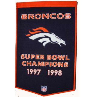 Winning Streak 38 in x 24 in Denver Broncos Banner