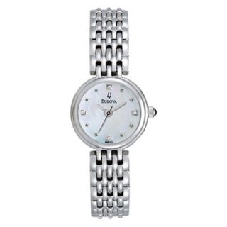 Ladies Bulova Diamond Accent Watch with Mother of Pearl Dial (Model