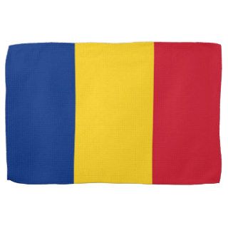 Kitchen towel with Flag of Romania