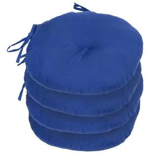 15 inch Round Outdoor Marine Blue Bistro Chair Cushion (set Of 4)
