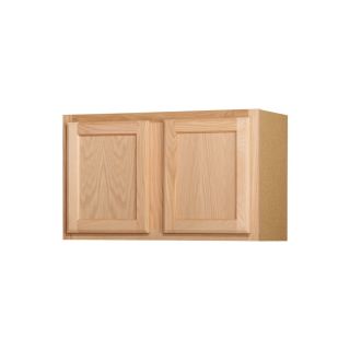 Kitchen Classics 18 in x 30 in x 12 in Oak Unfinished Double Door Kitchen Wall Cabinet