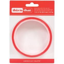 American Crafts Super Sticky Red Tape (1 inch Wide)