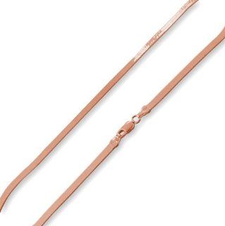 14K Rose Gold Plated Sterling Silver 30" Magic Herringbone Chain Necklace   3.6mm Jewelry