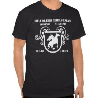 Headless Horseman Riding Academy Black and White T T shirt