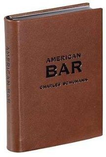 The AMERICAN BAR BOOK by Charles Schumann special edition in Traditional Brown Leather   Camera & Photo