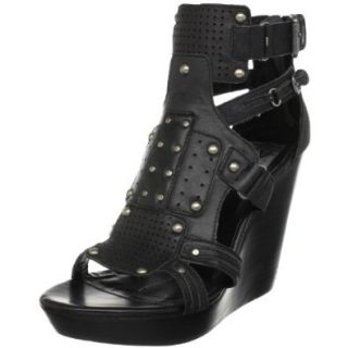 DV by Dolce Vita Women's TAIZ Wedge Sandal, Black, 8 M US Shoes