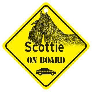 Scottie On Board Dog Sign Gift