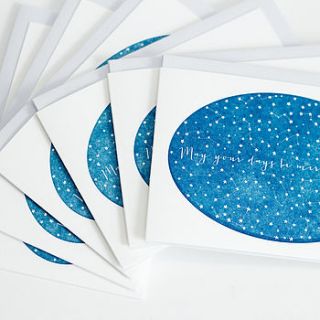 stars constellation christmas card set by prickle press