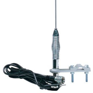 RoadPro (RP 557) 28" AM/FM Mirror Mount Stainless Steel Antenna Kit with 2" Shock Spring Automotive