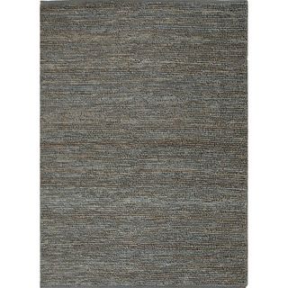 Hand woven Naturals Solid Pattern Blue Rug (8 X 10)