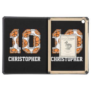 Personalized Basketball Number 10 iPad Air Cases