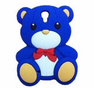 HJX i9500 S4 3D Blue Teddy Bear Hybrid Case Cover for Samsung Galaxy S4 SIV I9500 + Gift 1pcs Insect Mosquito Repellent Wrist Bands bracelet Cell Phones & Accessories