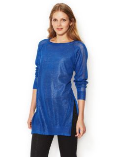 Linen Foil Finish Sweater by Cynthia Rowley