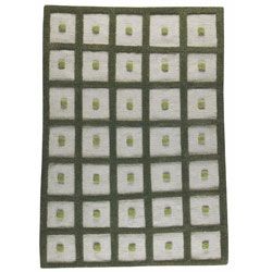 Hand woven Fram Green Wool Rug (5'6 x 7'10) MA Trading 5x8   6x9 Rugs