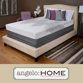 Angelohome Rossmore Deluxe 13 inch Queen size Memory Foam Mattress By Angelohome Silver Size Queen