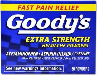 Goody's Extra Strength Headache Powders, 50 Count Health & Personal Care