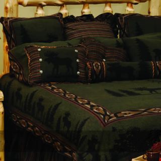 Wooded River Moose I 4 Piece Bedding Set