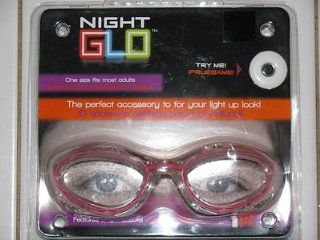 62698 Night Glo Eye Glasses Pink Light Effect   Compact Fluorescent Bulbs