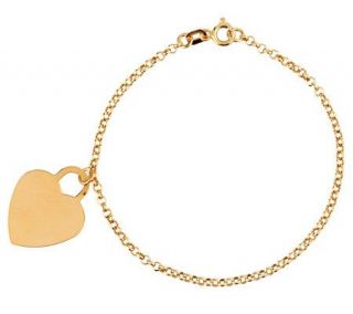 7 Heart Charm Bracelet 14K Gold —