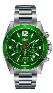 Lacoste Seattle Chronograph Green Dial Stainless Steel Mens Watch 2010640 at  Men's Watch store.