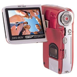 DXG 563V 5.1 MP Digital Camcorder (Red)  Camera & Photo