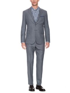 Glen Plaid Slim Fit Suit by Martin Greenfield