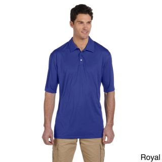 Jerzees Mens 4.1 ounce 100 percent Polyester Micro Pointelle Mesh Shirt Blue Size XXL
