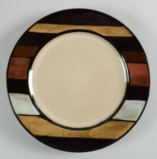 Sonoma Home Pomona Dinner Plate, Fine China Dinnerware   Sand,Black,Multicolor S