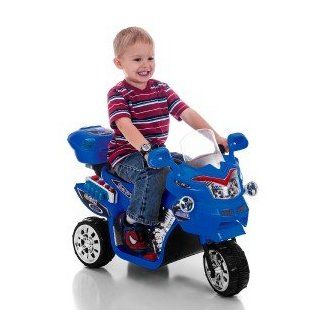 Kids Blue Electric Ride On Super Styel Motorcycle 6v Power Racer Power Wheels Toys & Games